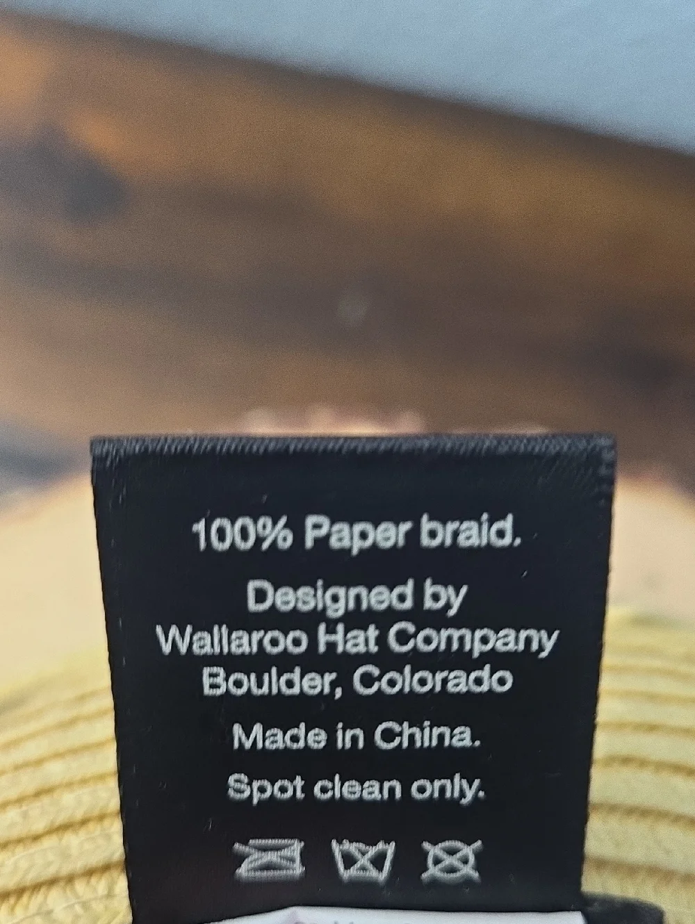 WALLAROO Trilby Two-Tone Paper Braid Fedora Hat Black Band Adjustable UPF50